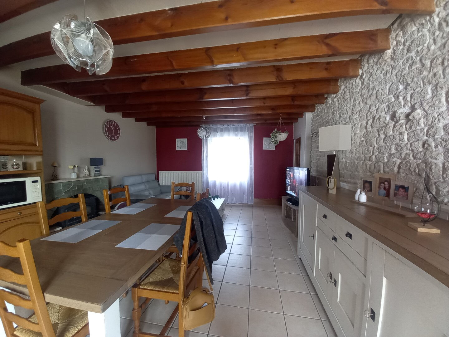 Photo Maison  en pierres Saint Pompain, 178 m², 4 chambres, terrain, garage image 3/6