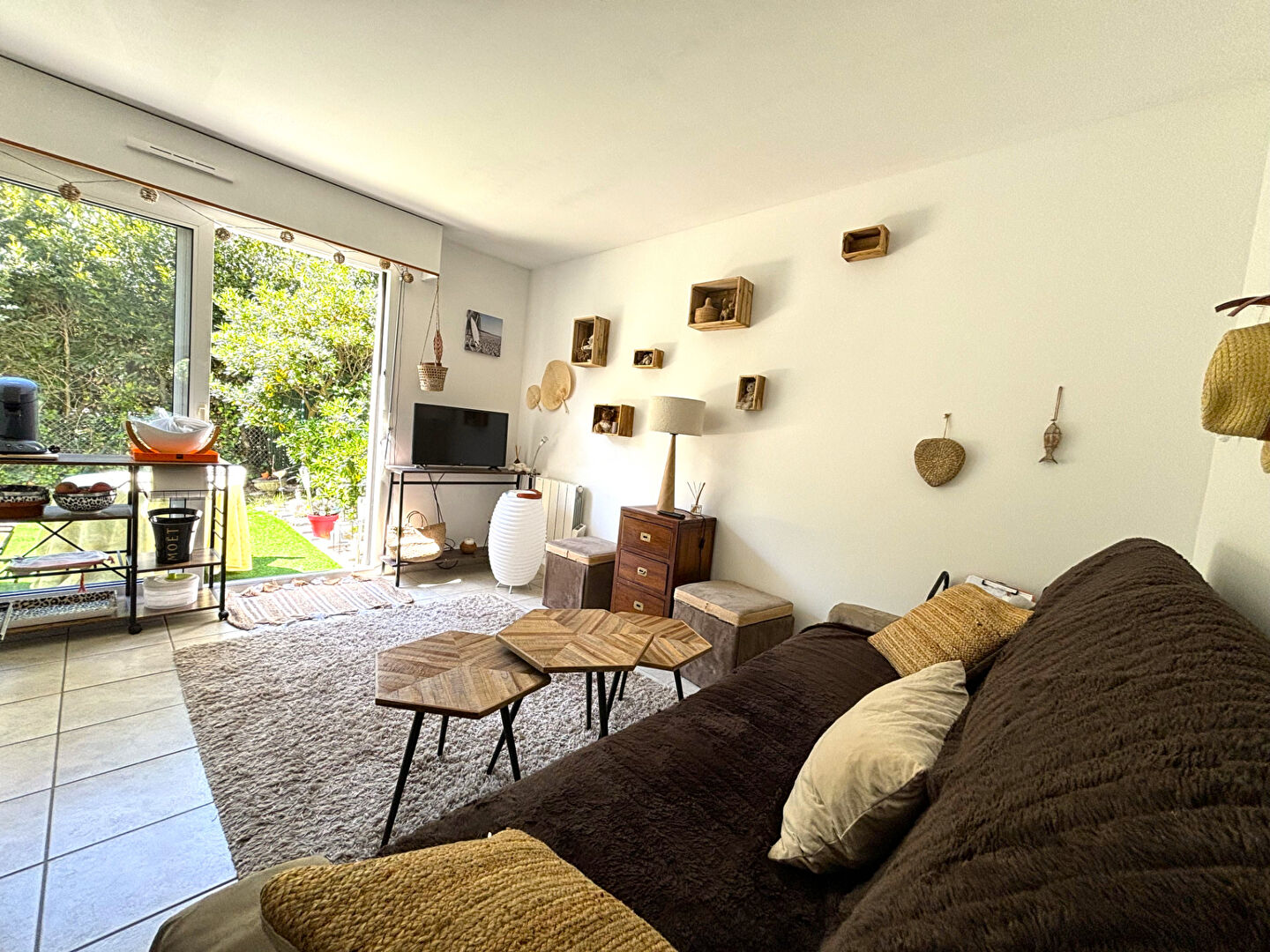Appartement T2 rez de jardin sans vis-à-vis à 2 pas de la plage et des commerces!