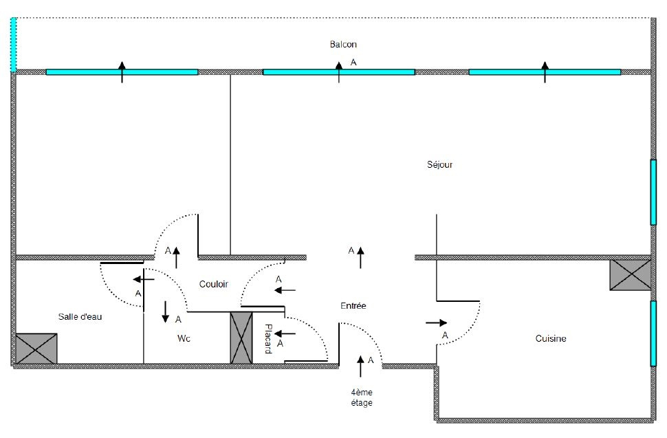 Photo Appartement T3 - 66.18 m2 - TOURS image 6/6
