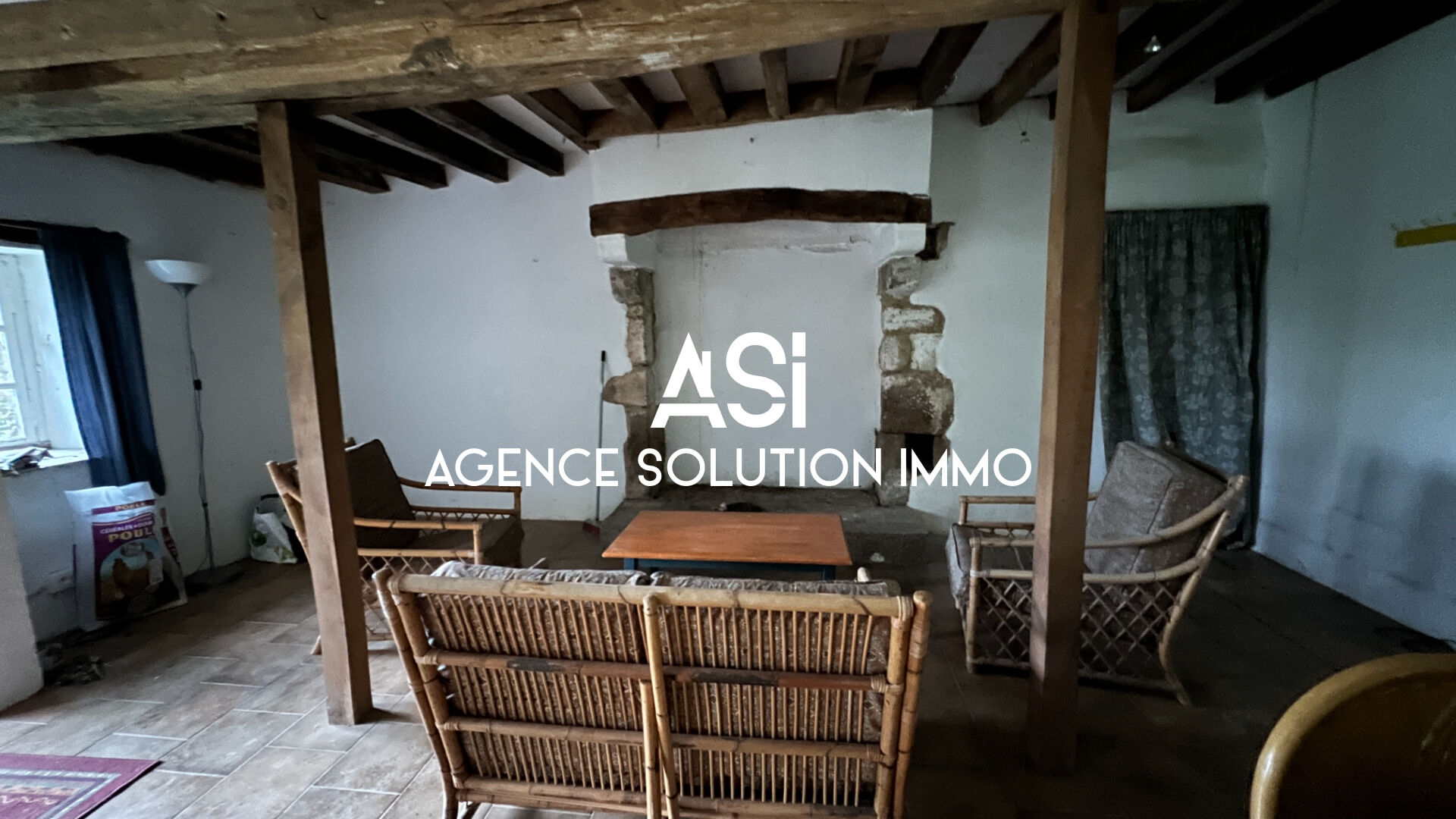 Maison  5 pièce(s) 89 m2 - 3 ch  - campagne -  beau terrain - calme et tranquilité.