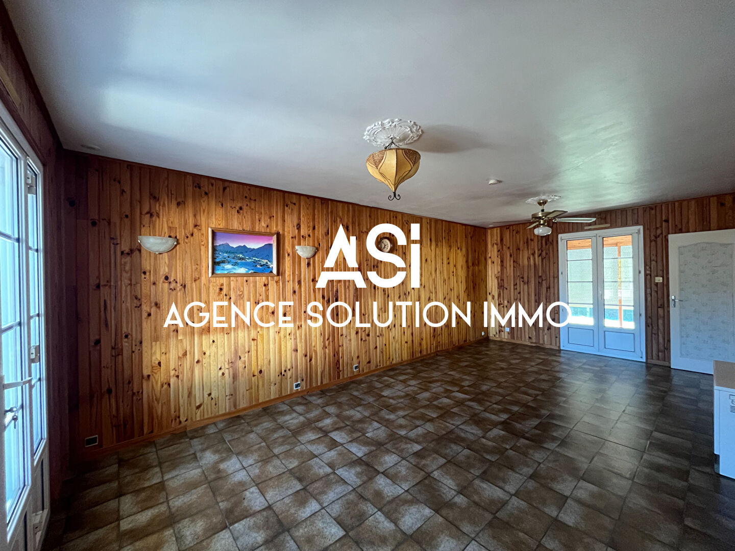 Maison  plain-pied - 4 pièce(s) - 3cH -  beau terrain - sans vis-à-vis