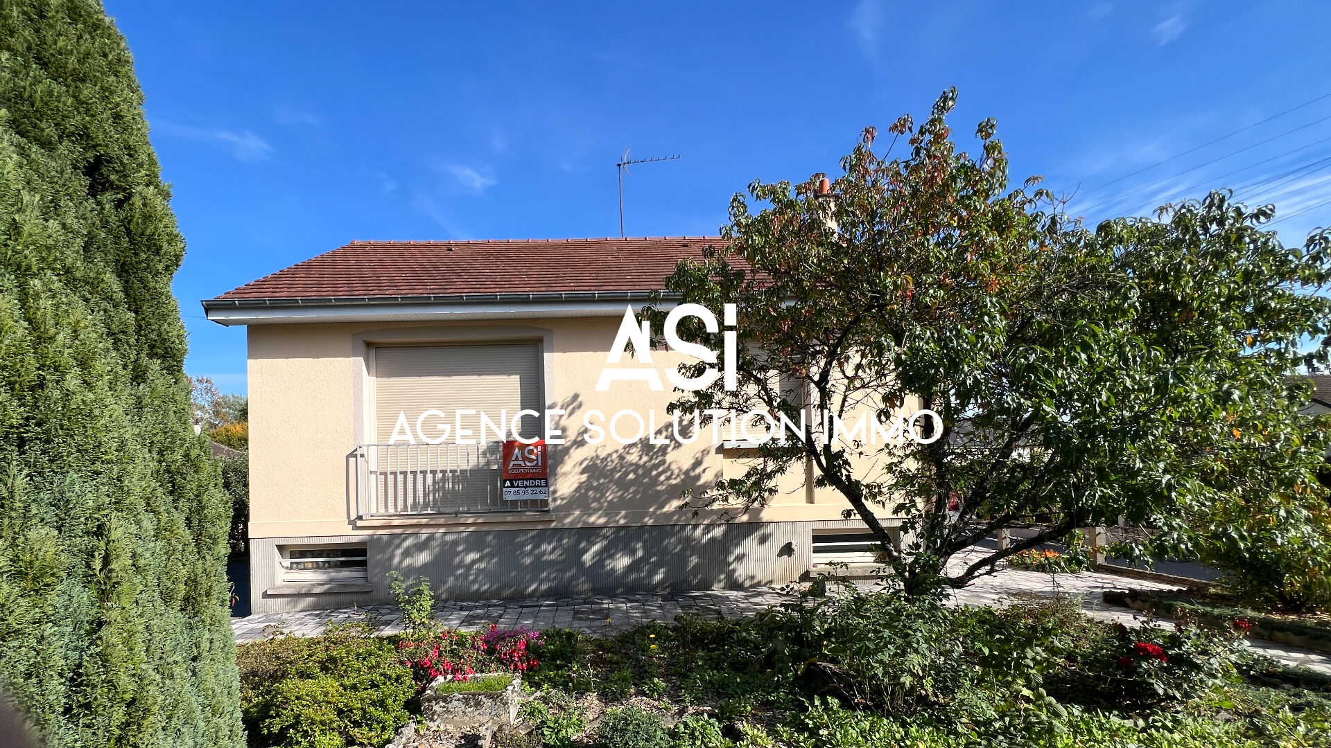 Maison 3 pièce(s) 62 m2 -sous-sol total - calme, clair et jardin.