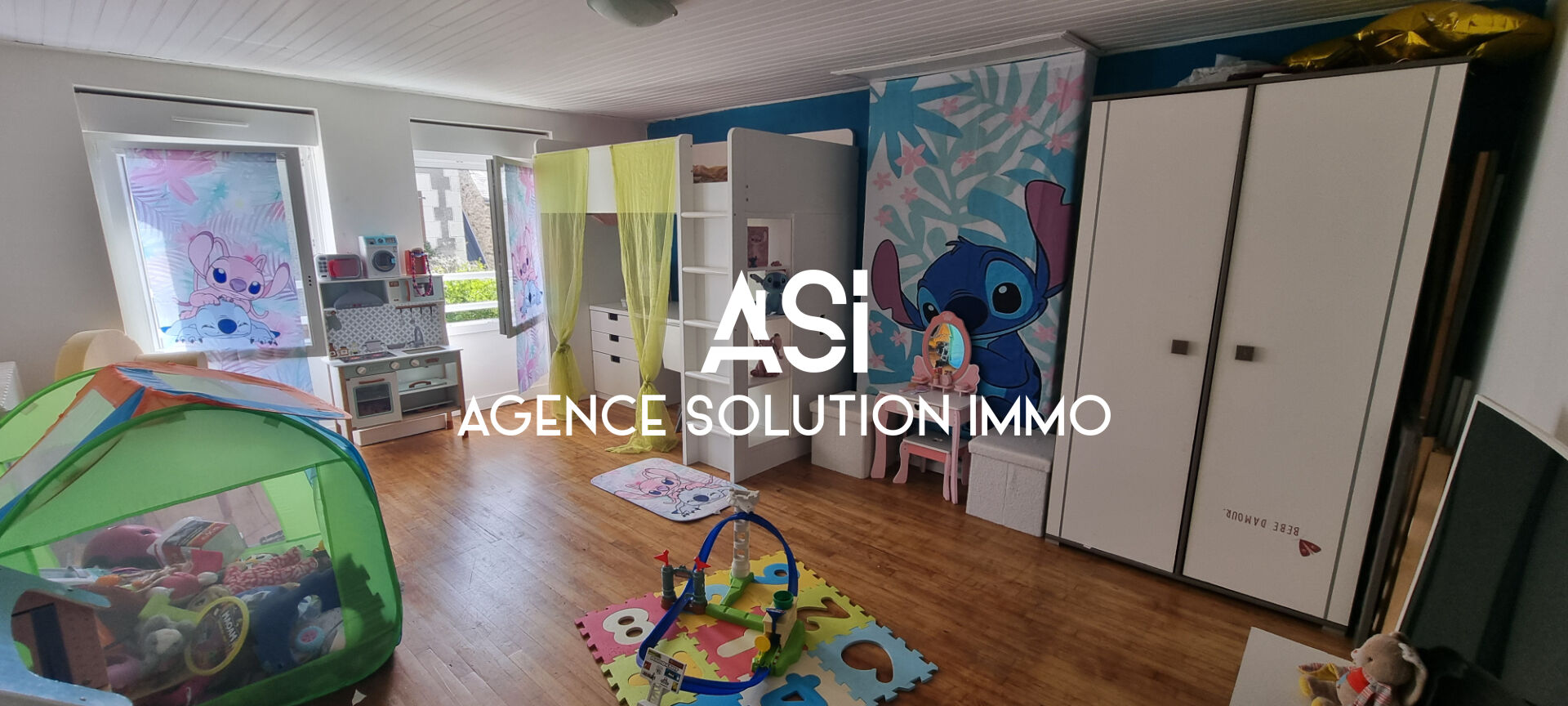 Maison de bourg de 95 m2 à Averton sur un terrain de 554 m2 au calme