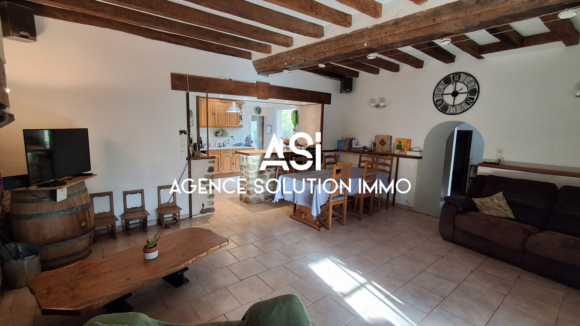 Maison en pierre de type longère en campagne  à Courcité 206 m2 - 10 pièces 7 ch - 8500 m2 de terrain