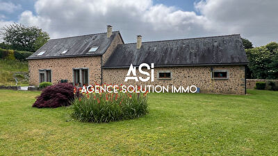 Maison de 120 m2 à la campagne sur une superficie totale de 5215 m2.