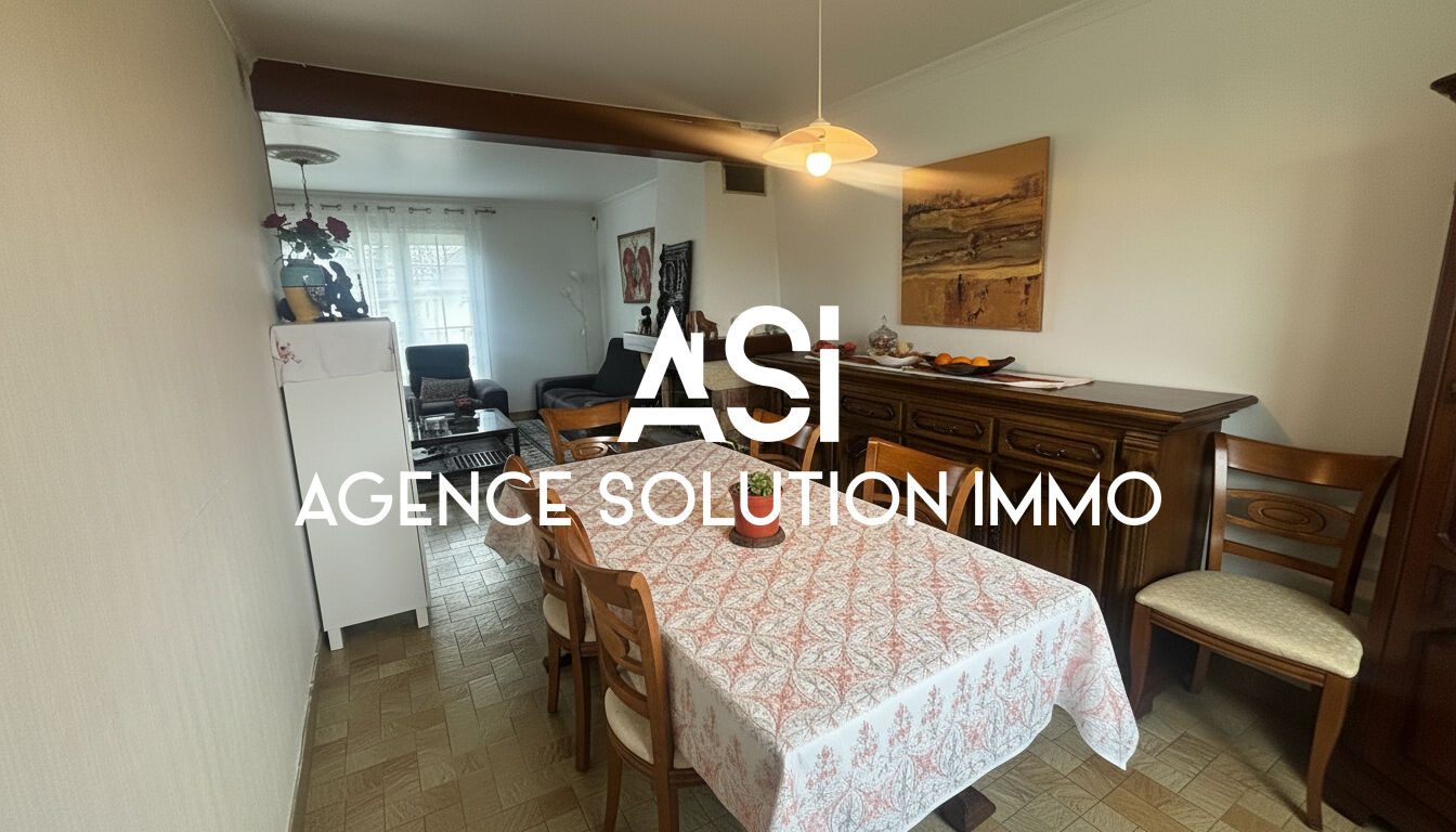 Maison 80 m²  - plain-pied sur sous-sol avec grand jardin