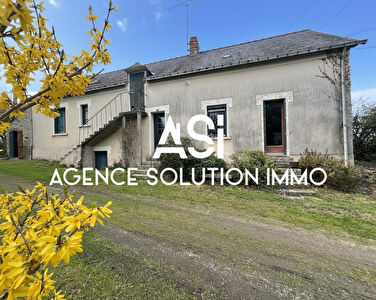 Maison de 82 m² située sur Saint Germain de Coulamer sur un terrain de 8330m² - dépendances - cave