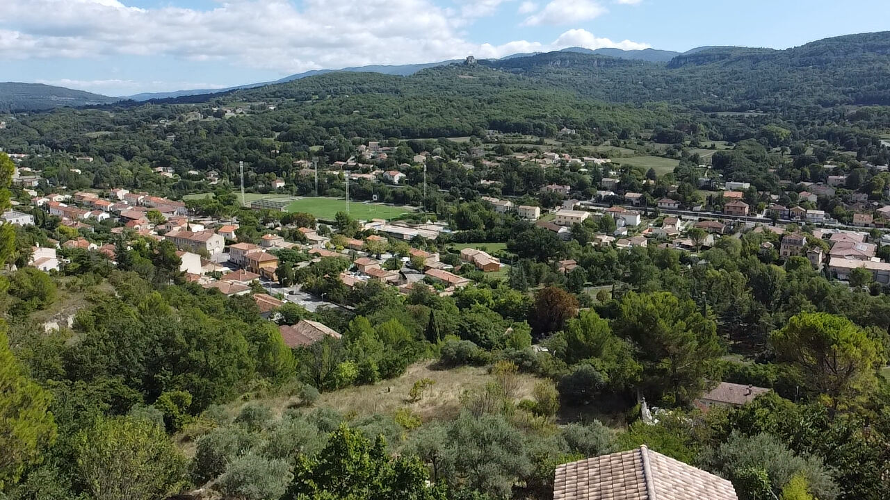 Maison neuve avec vue panoramique sur le Luberon. Terrain de 5 100 m² en restanques