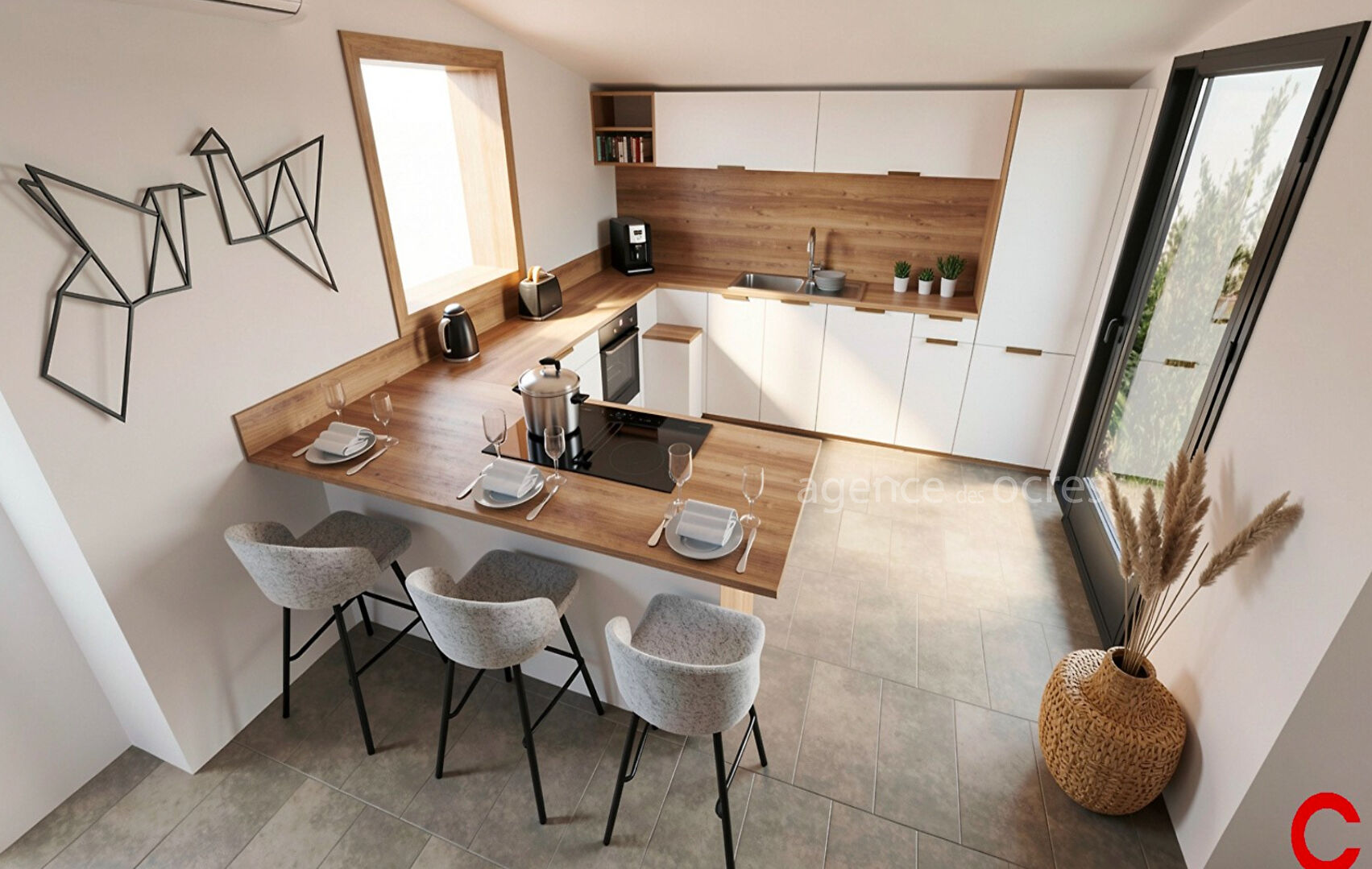 Superbe appartement rénové avec patio intérieur