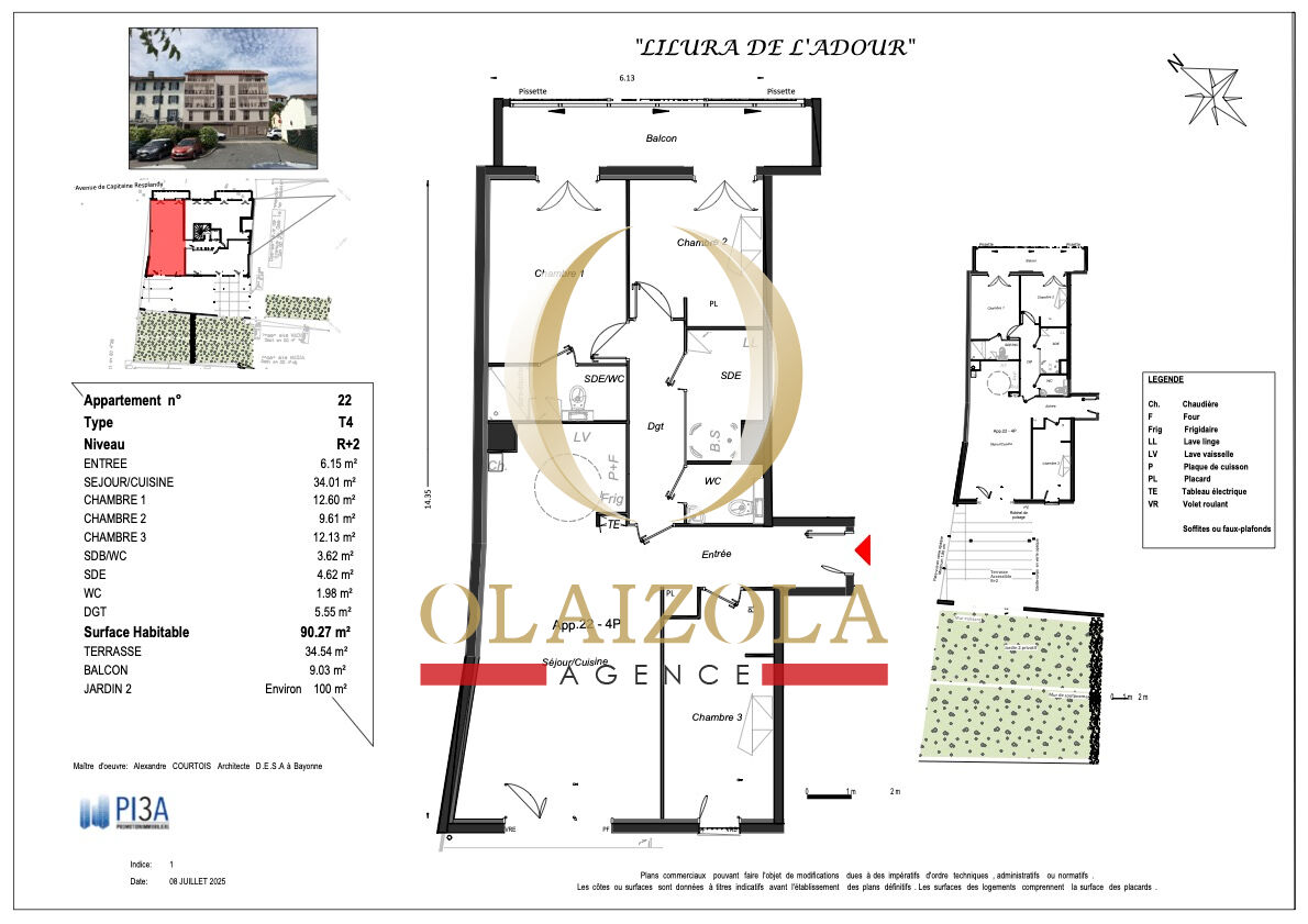 Photo BAYONNE ? Appartement spacieux avec jardin et terrasse dans résidence neuve image 2/6