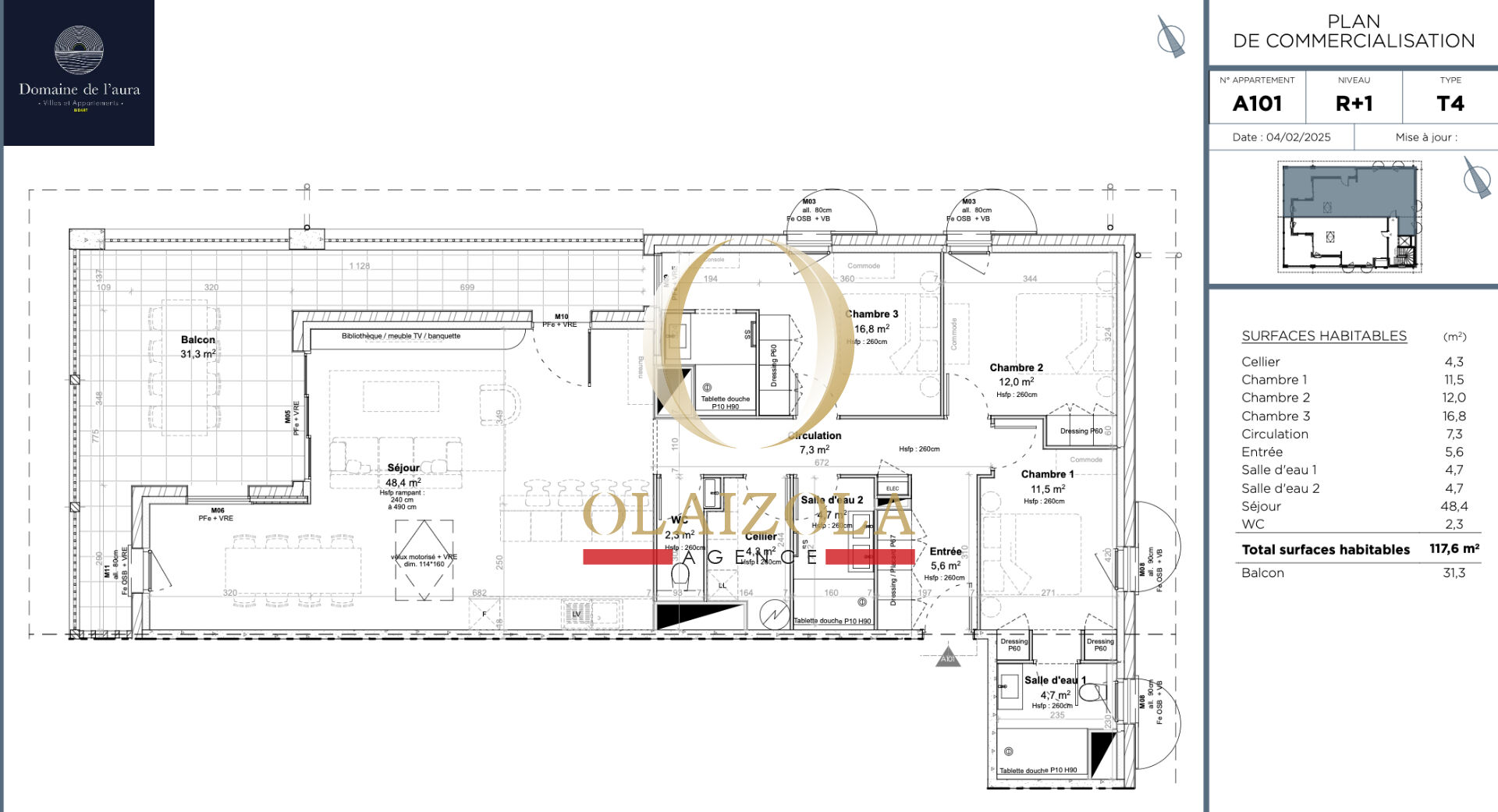 Photo BIDART ? Appartement  T4 de 120m2 neuf avec jardin et triple garage à deux pas de la plage image 3/6