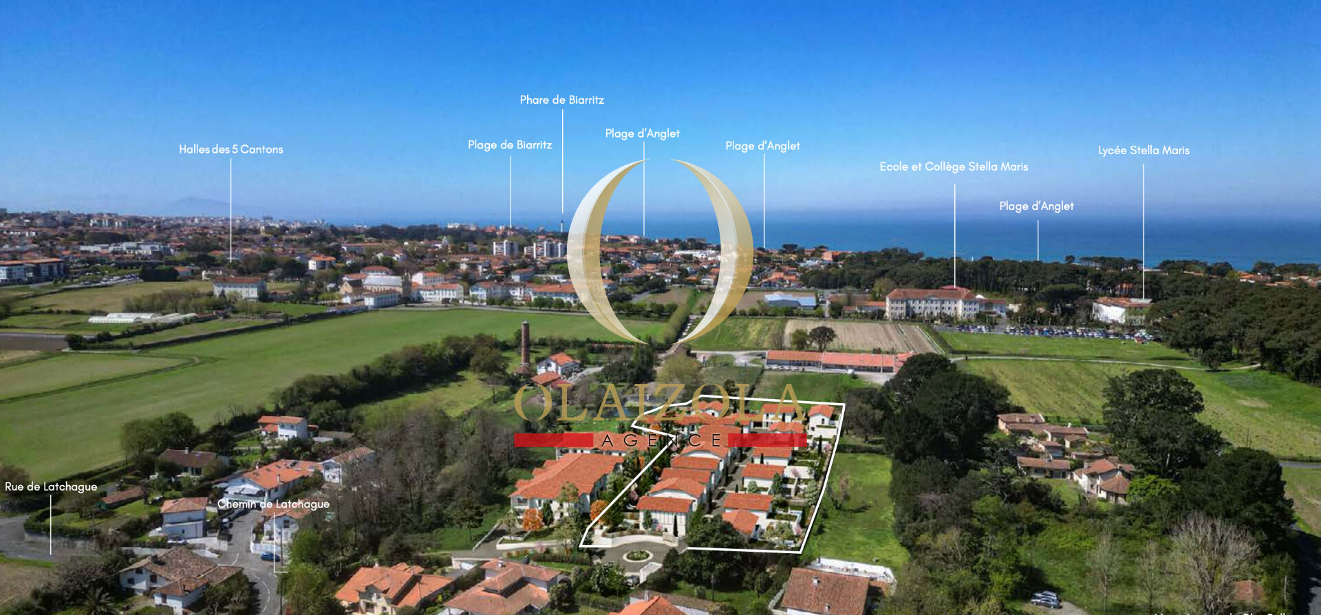 ANGLET Cinq Cantons / Chiberta - Domaine exclusif de 18 villas