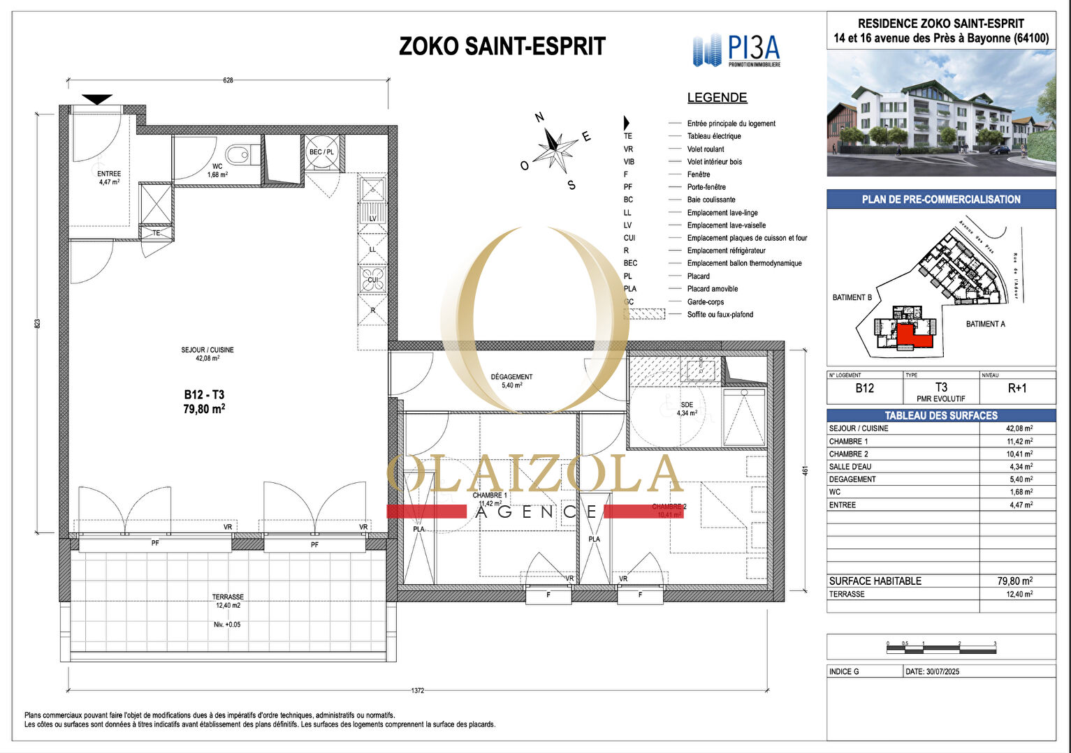 Photo BAYONNE - Appartement T3 neuf de 80m2 avec terrasse et parking image 3/4