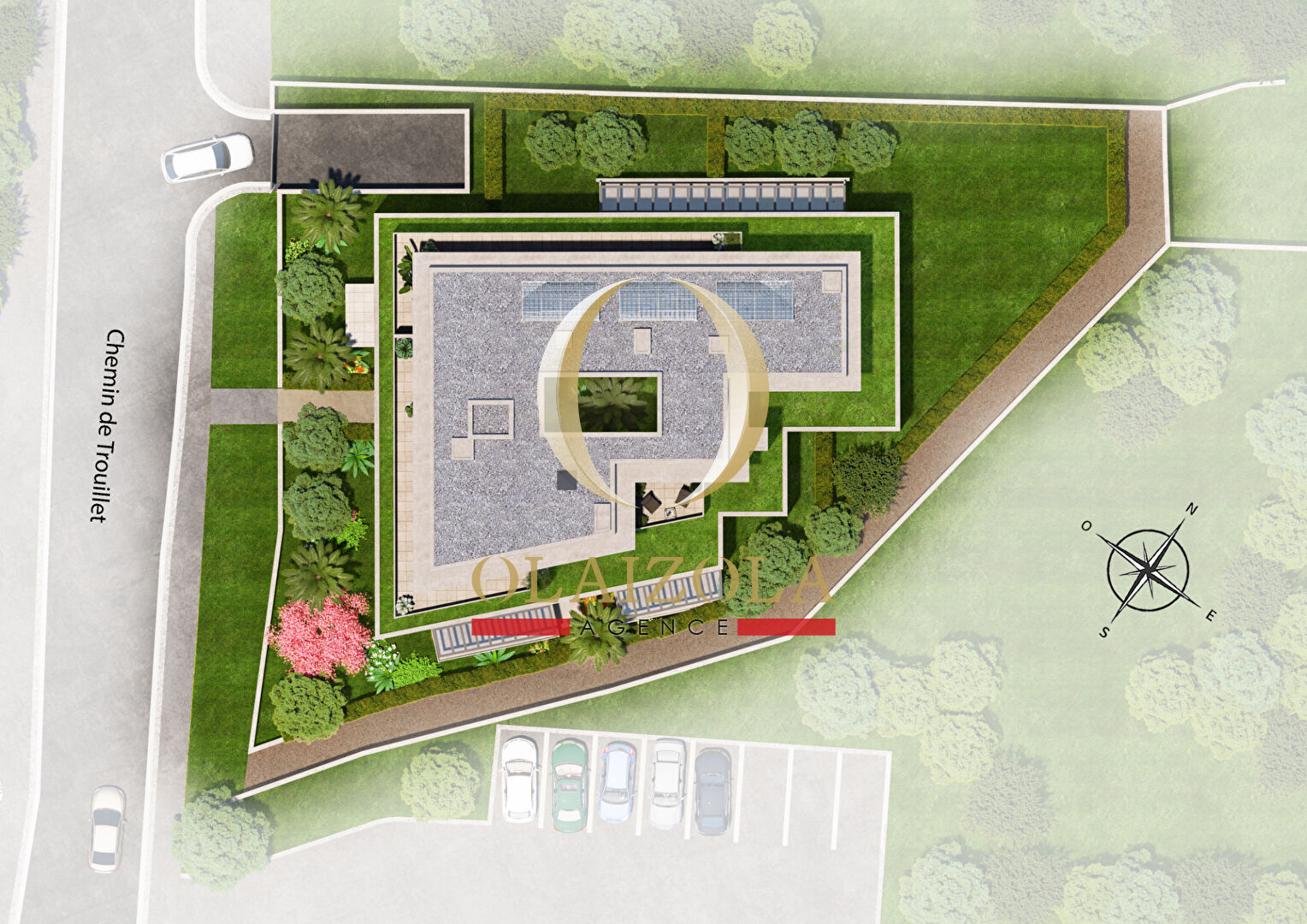 Photo BAYONNE - Appartement T4 en duplex avec parkings dans résidence verdoyante image 2/5