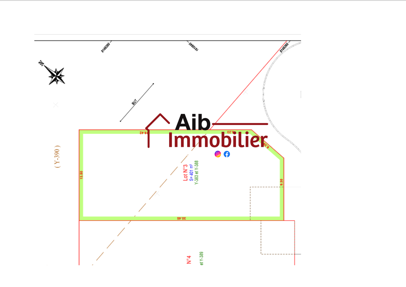 Photo Terrain constructible proche Ablis 401 m2 image 4/4
