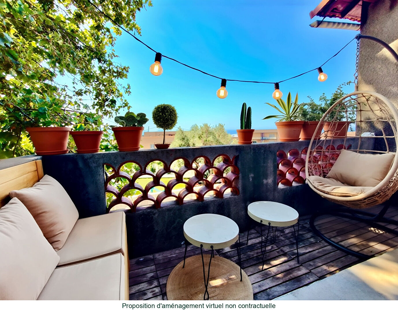 Appartement Marseille 4 pièce(s) avec balcon et stationnement - St Henri - vue mer