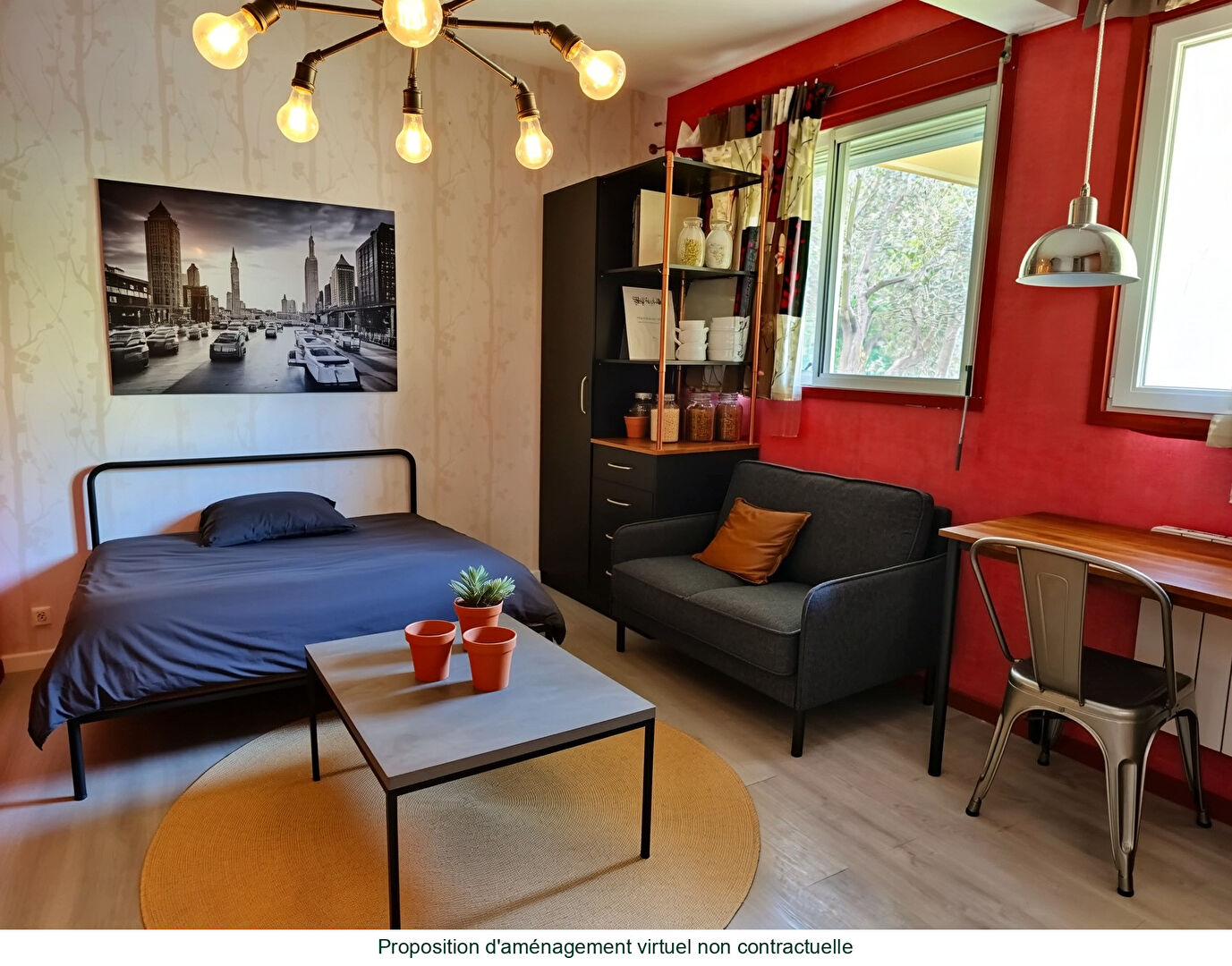 Studio meublé  24m2 - Michelet / Ste Marguerite (13009 Marseille)