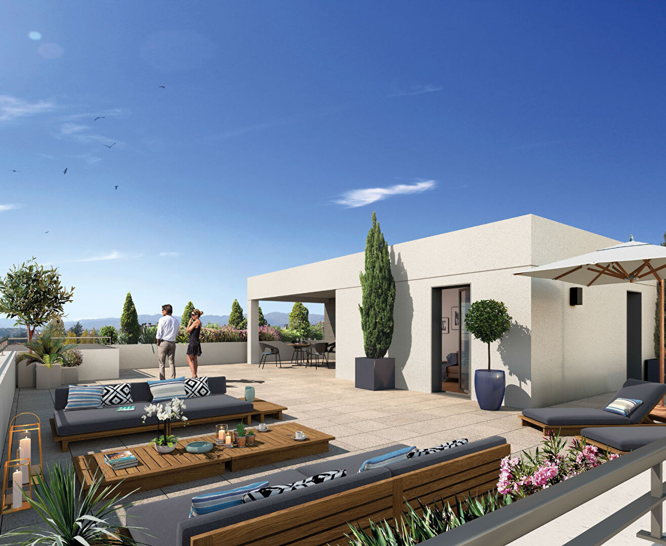 Appartement 4 pièces Dernier etage terrasse