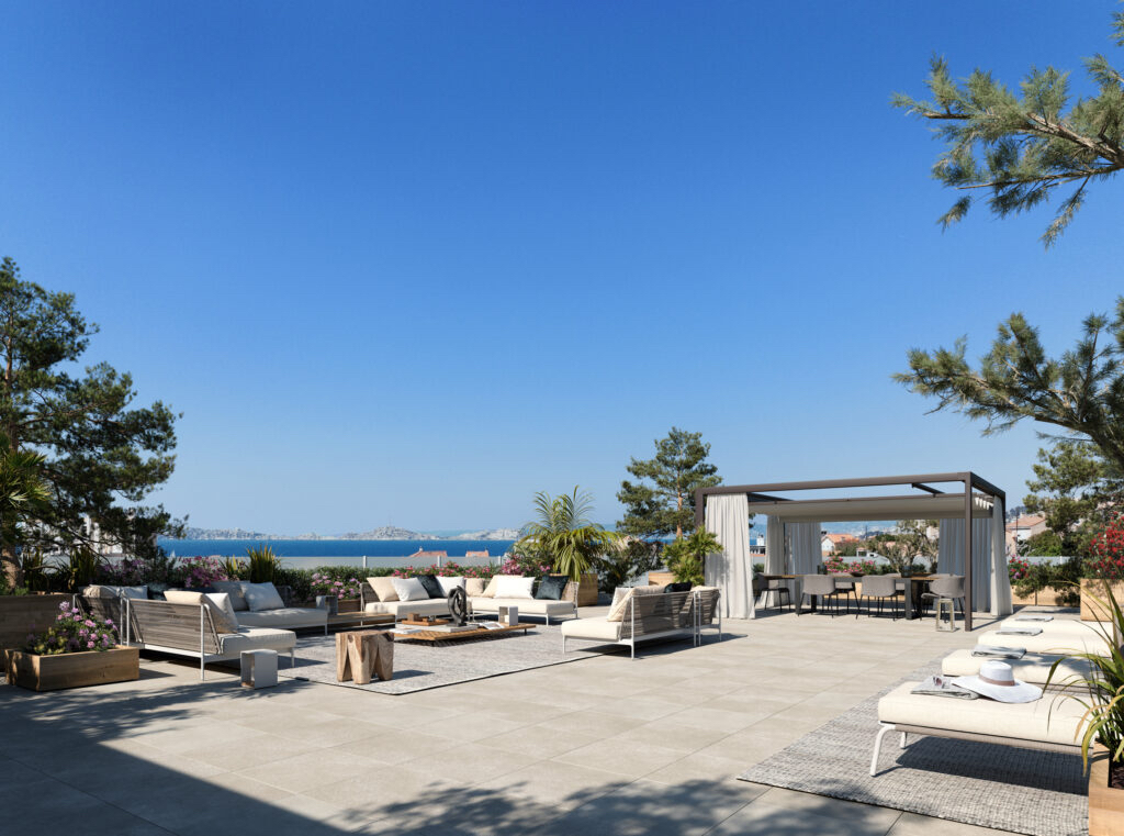 TRES RARE, APPARTEMENT  4 PIECES TOIT TERRASSE DE 260 M2 VUE MER + DOUBLE GARAGE