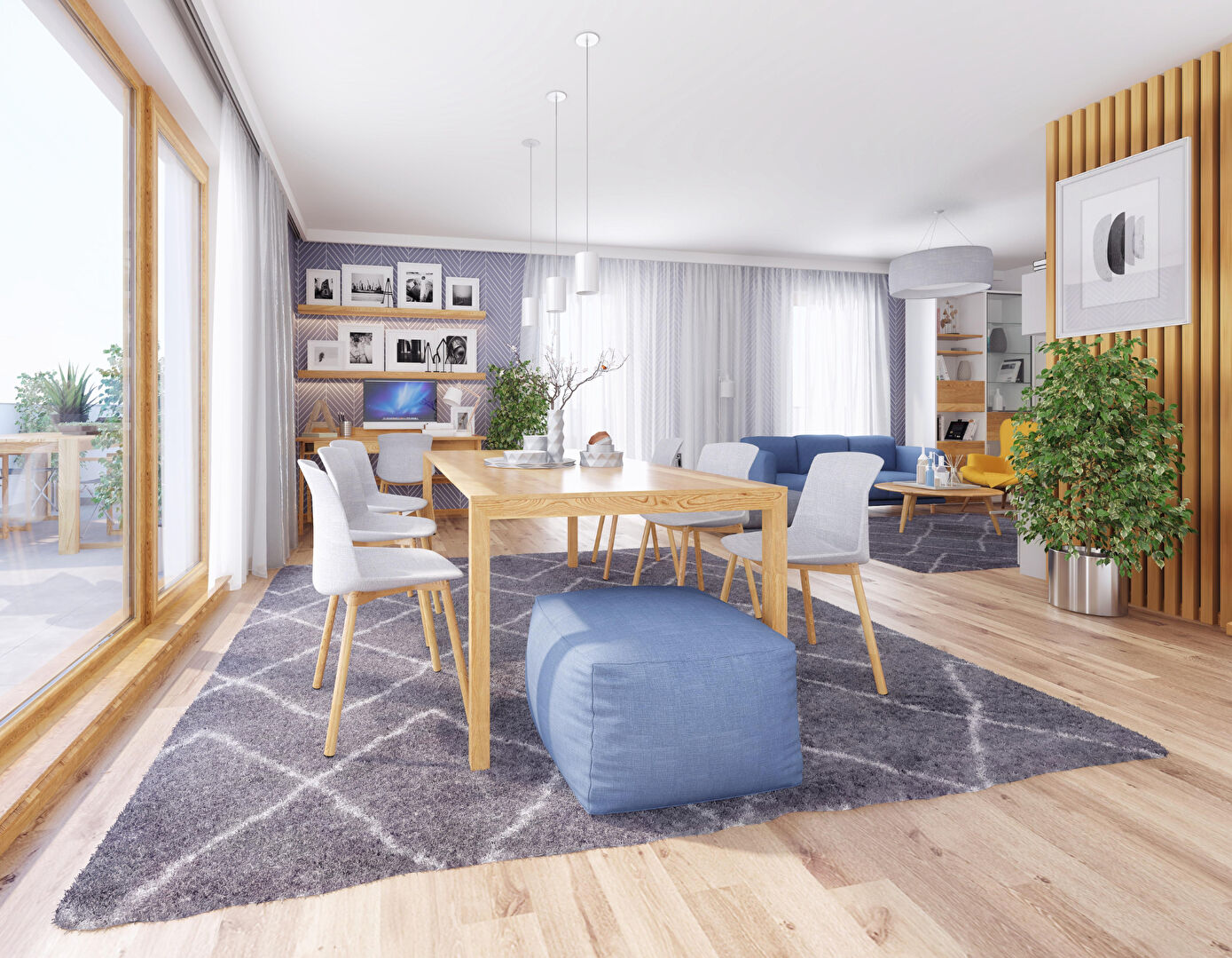 BEAU  4 PIECES + LOGGIA + PARKING