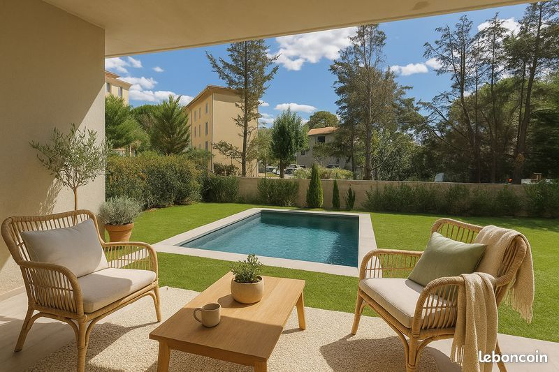 T4 AVEC JARDIN ET PISCINE PRIVEE, RESIDENCE INTIMISTE A 15MIN A PIED DU CENTRE HISTORIQUE AIX EN PROVENCE