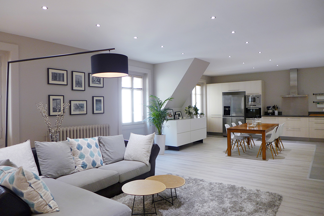 Superbe T2 lumineux balcon bords de Seine et face au Bois de Boulogne et Bagatelle avec parking