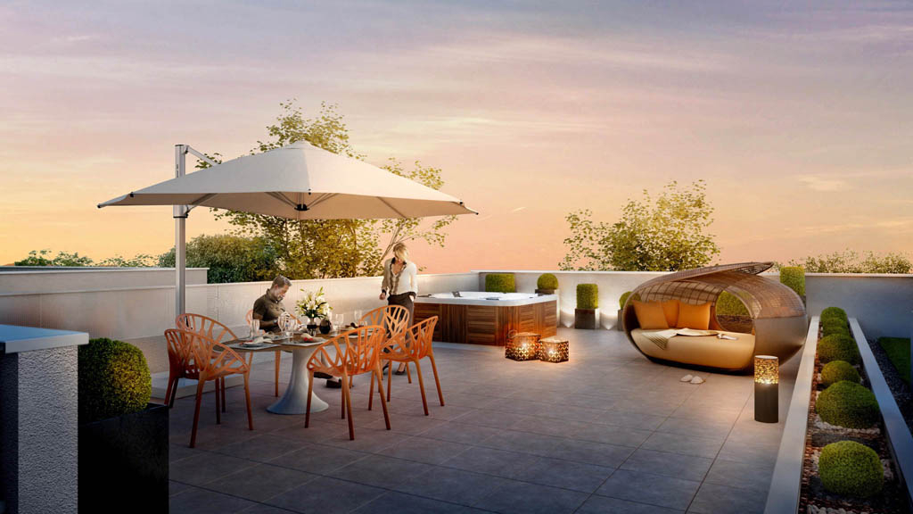 appartement 3 chambres et terrasse de 110 m2