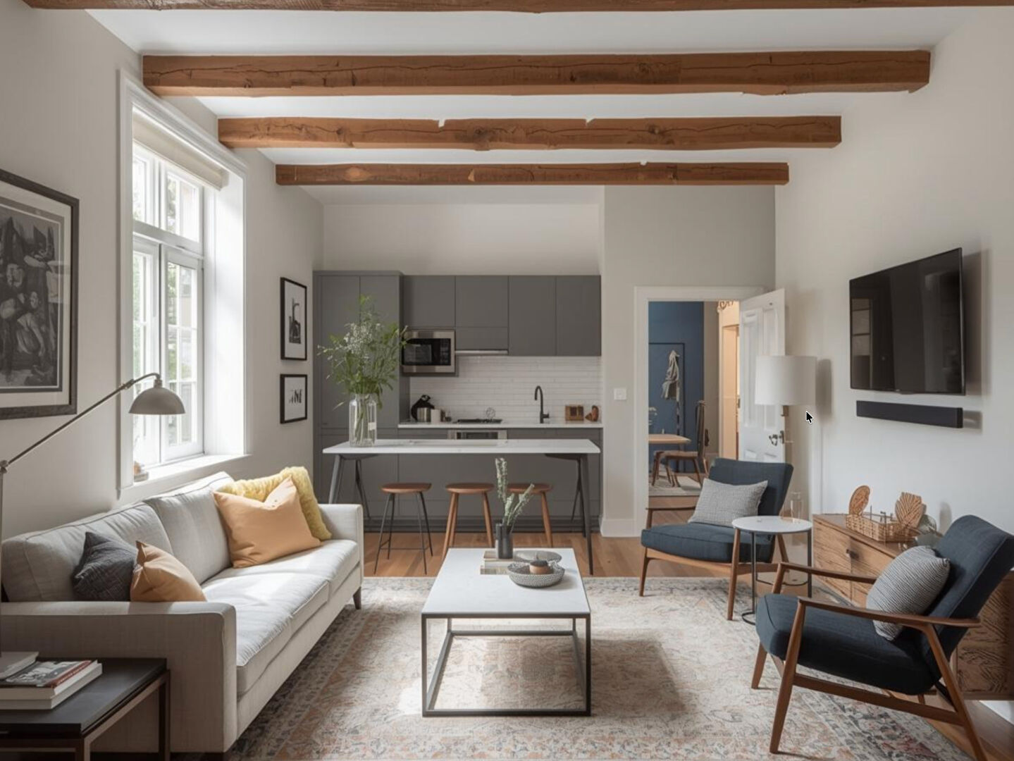 Appartement type T2 - Coeur de ville historique - Ensemble entièrement réhabilité