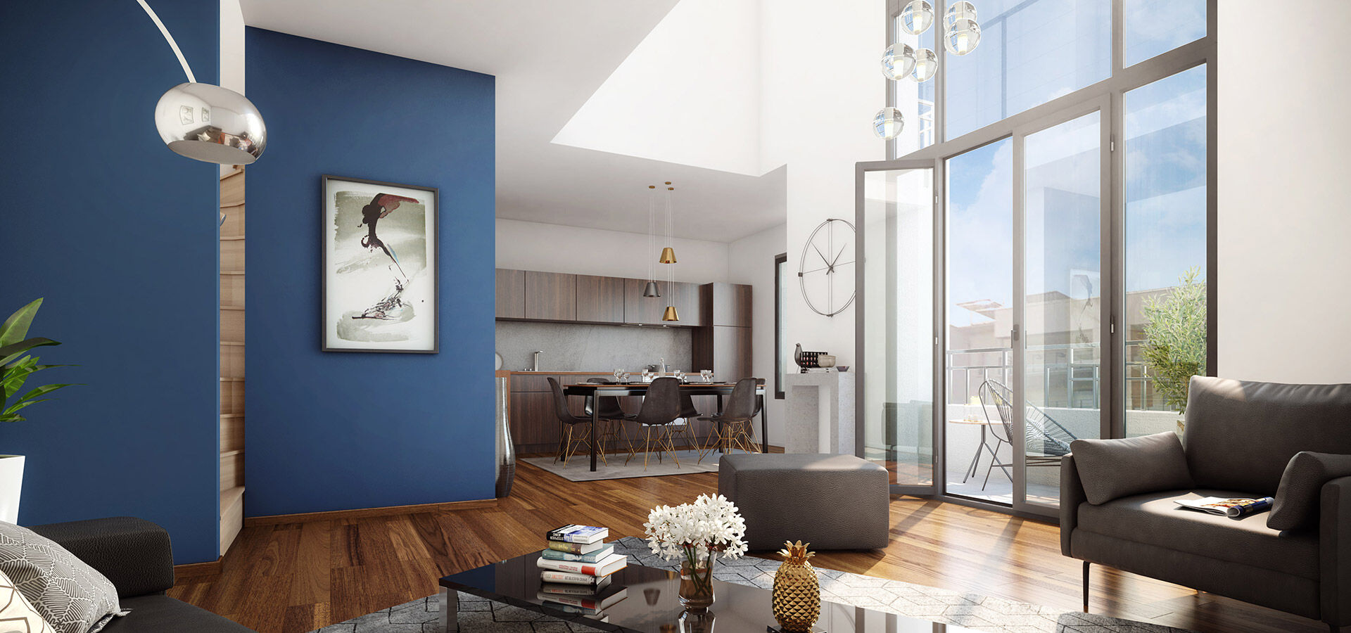 Magnifique 4 pièces duplex - Dernier étage & Balcon - Métro 6 & 9 et RER C - Paris 16