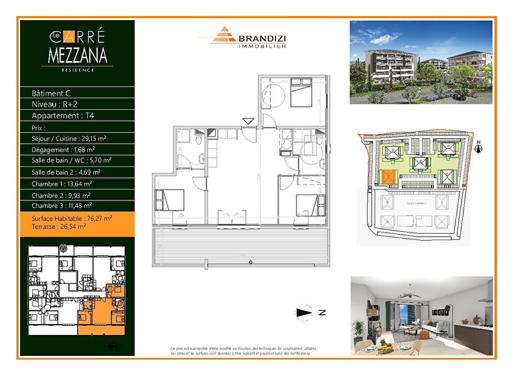 Vente Appartement de 4 pièces 76 m² - LUCCIANA 20290 | GOUR IMMOBILIER CONSEIL - AR photo1