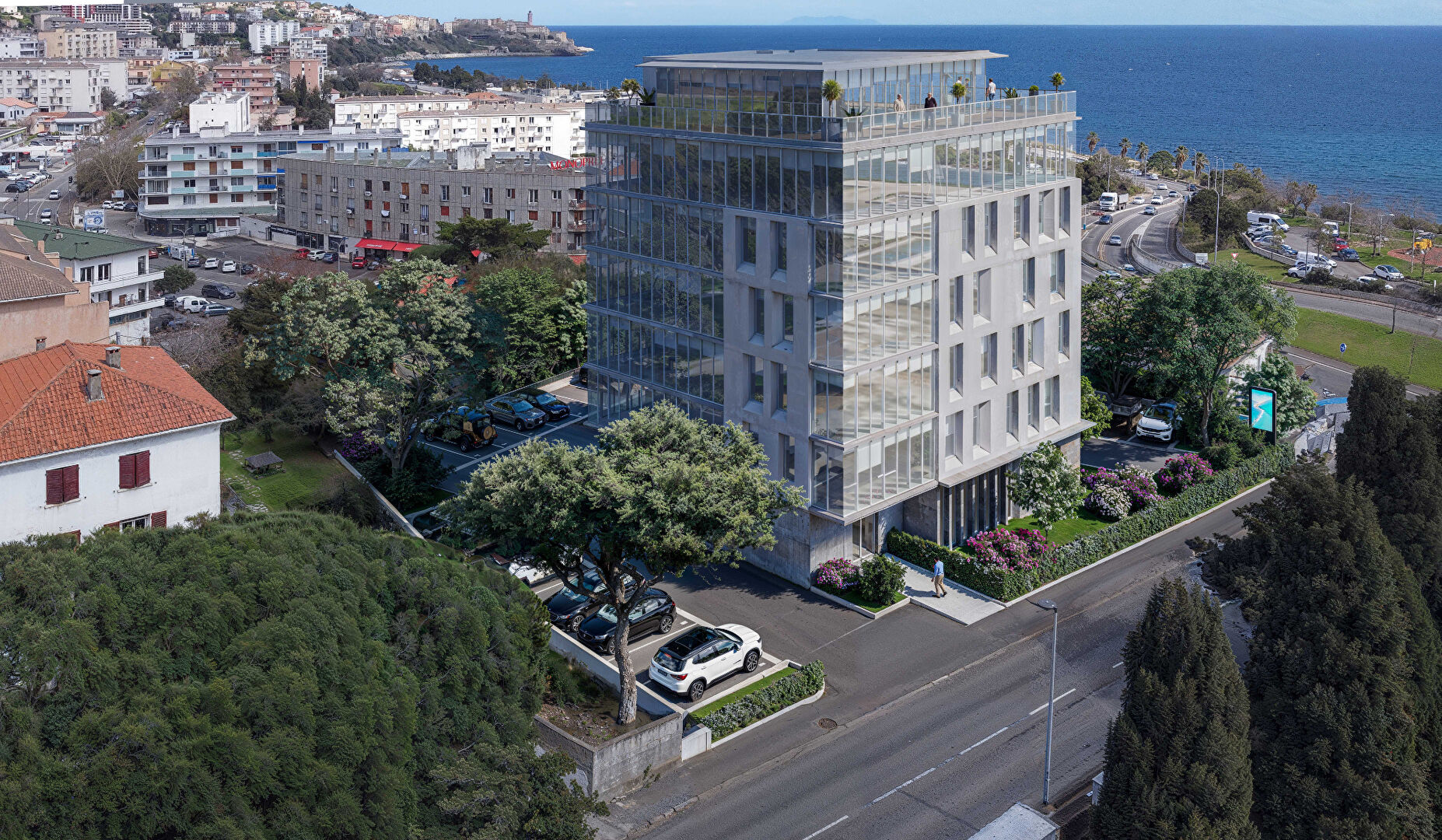 Bureaux de standing divisibles ou en plateaux complets, aux portes de Bastia