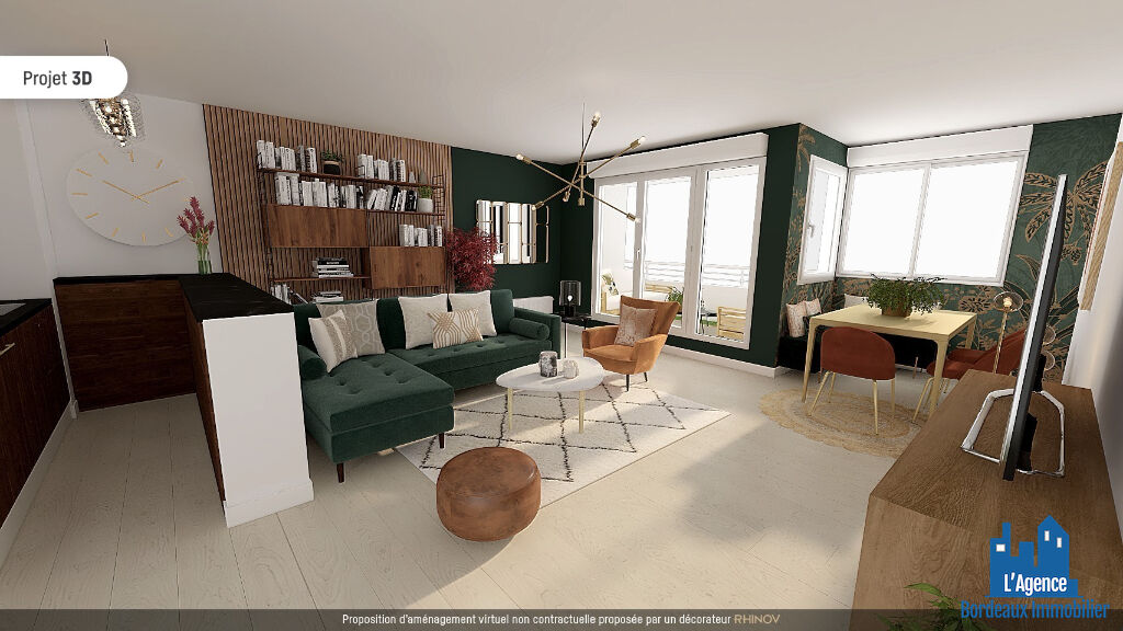 VENDU PAR L'AGENCE. EXCLUSIVITÉ ! BORDEAUX - APPARTEMENT TYPE 3 DE 70 M² AVEC BALCON  + PLACE DE PARKING EN SOUS-SOL. Benoît TREMENT Tel:06.51.26.22.32.