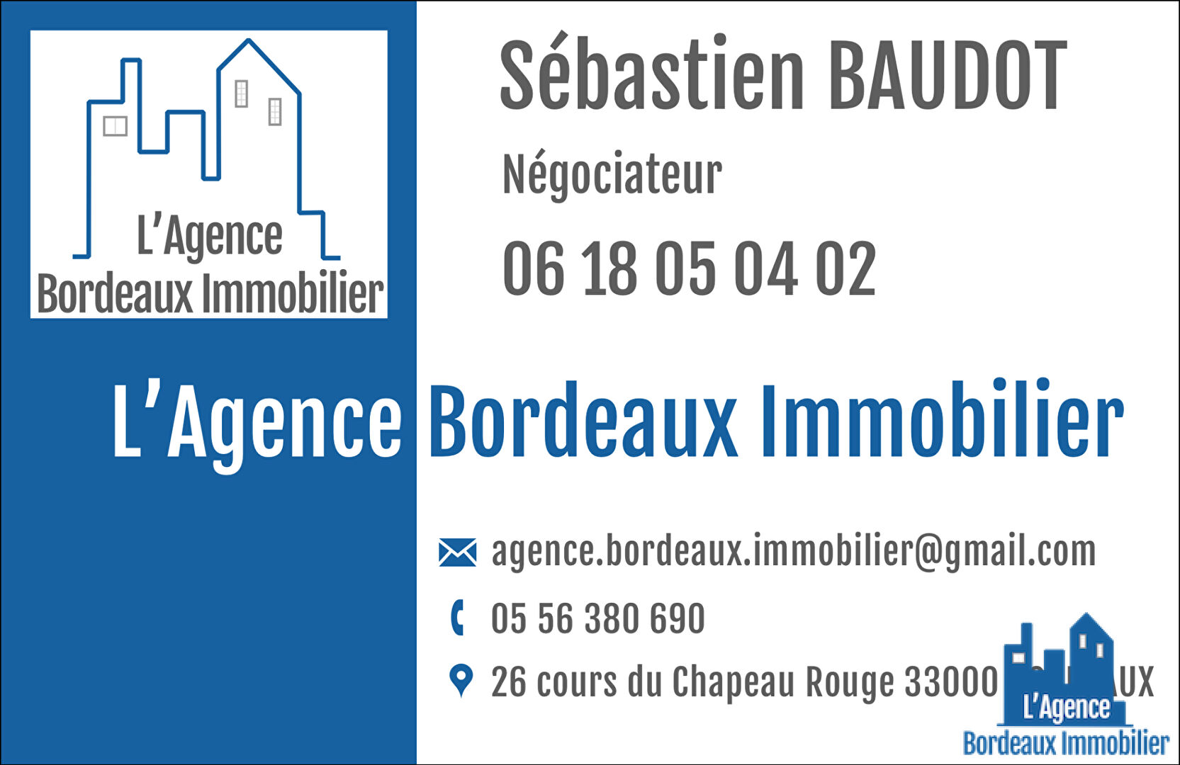 Photo COMPROMIS SIGNE ! BORDEAUX - SAINT SEURIN- STUDIO DE 35 M² - 2E ETAGE. Sébastien BAUDOT. image 3/6