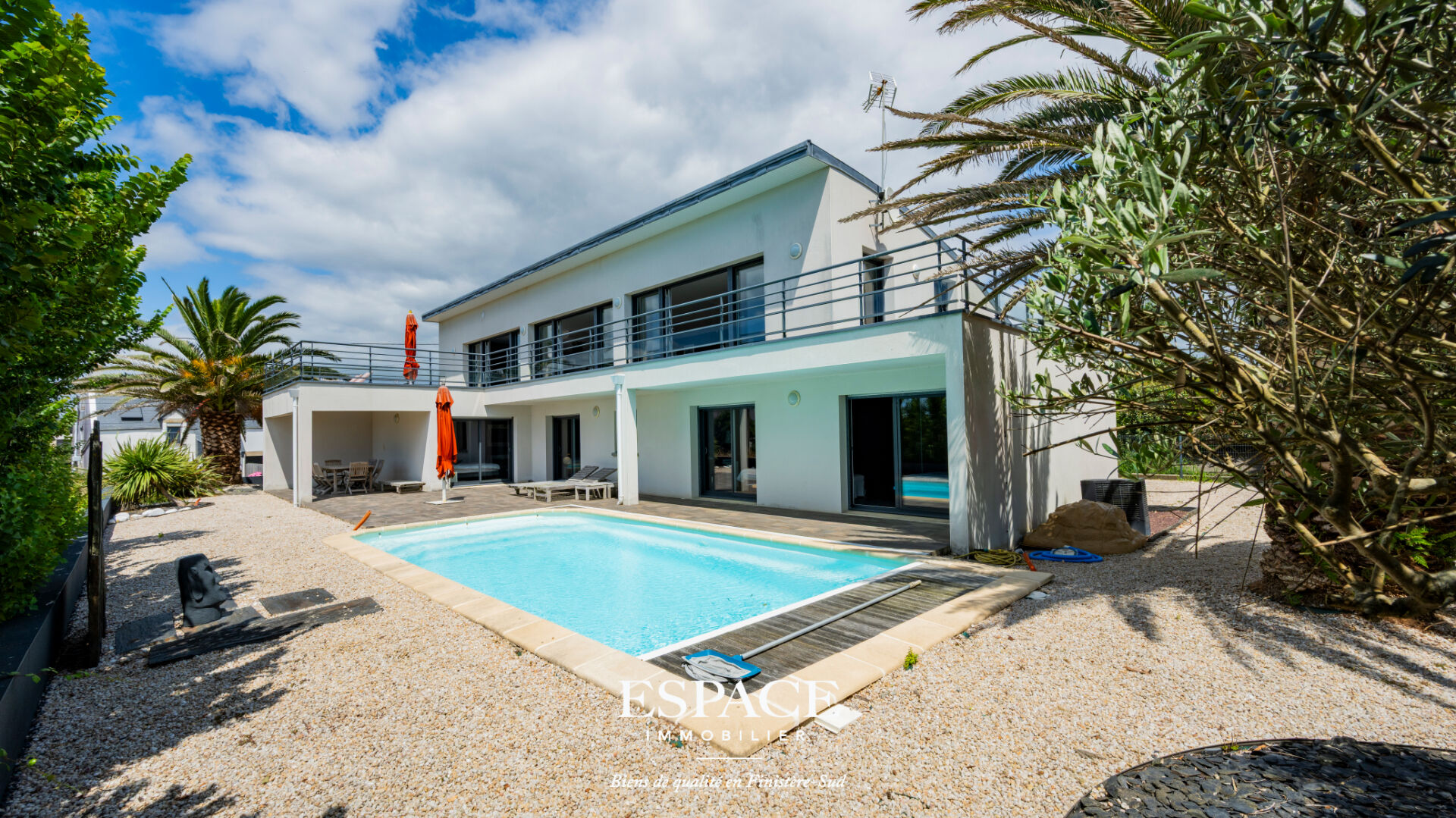 Photo Névez plages à pied - belle maison moderne avec vue mer, piscine et terrasse panoramique image 4/6