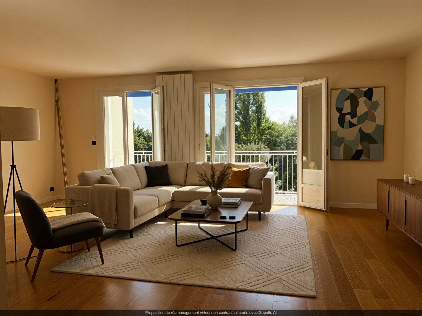 Bel appartement T4 de 106 m² dans une immeuble de standing avec terrasse et vue dégagée sur la Chézine