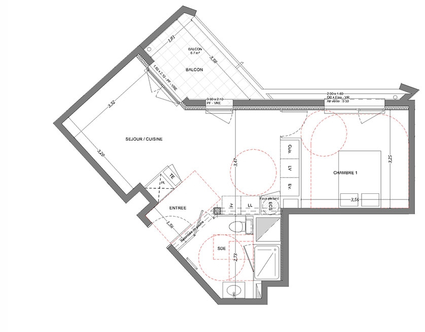 Rennes Nord St Martin - Appartement T2 1er étage avec ...