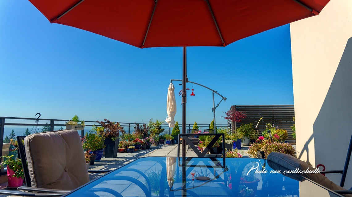 Nantes - Appartement 3 pièces 79.38m² - dernier étage - ascenseur - terrasse 40m² - loggia 6.07m² - stationnement