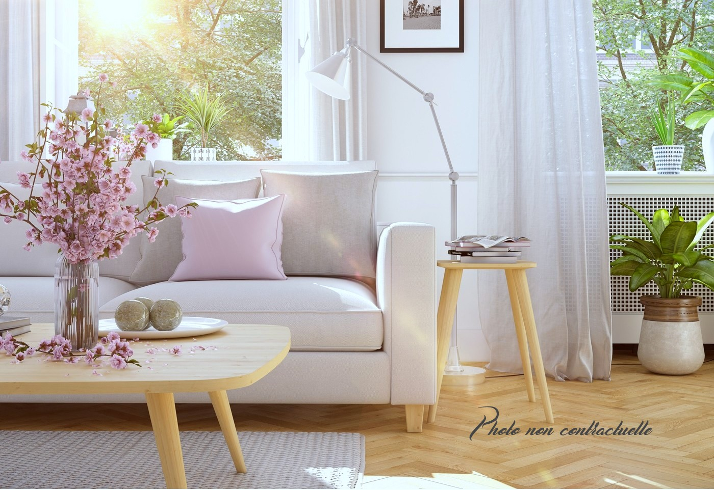 VANNES - Appartement 3 pièces 4ème étage - Ouest- 62.30m² - ascenseur - balcon 7.55m² - stationnement et local velo