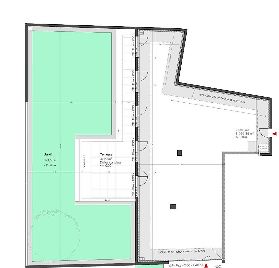 Photo VANNES - LOCAL D'ACTIVITE DE 166.36m² - EN REZ DE CHAUSSEE - TERRASSE ET JARDIN  - STATIONNEMENTS image 2/3