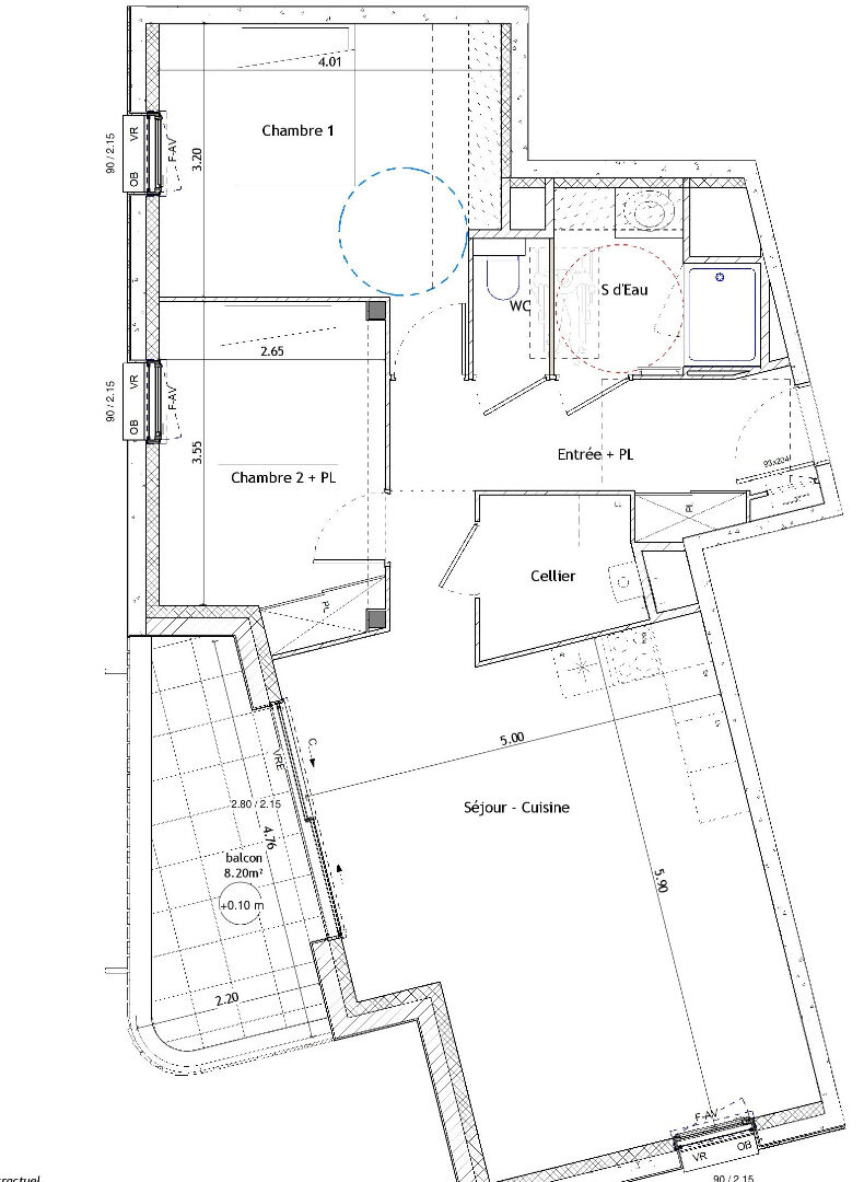 Photo ORGERES - Appartement 3 pièces 69.51m² Ouest  - 2ème étage - ascenseur - balcon 8.20m² - Garage image 2/3