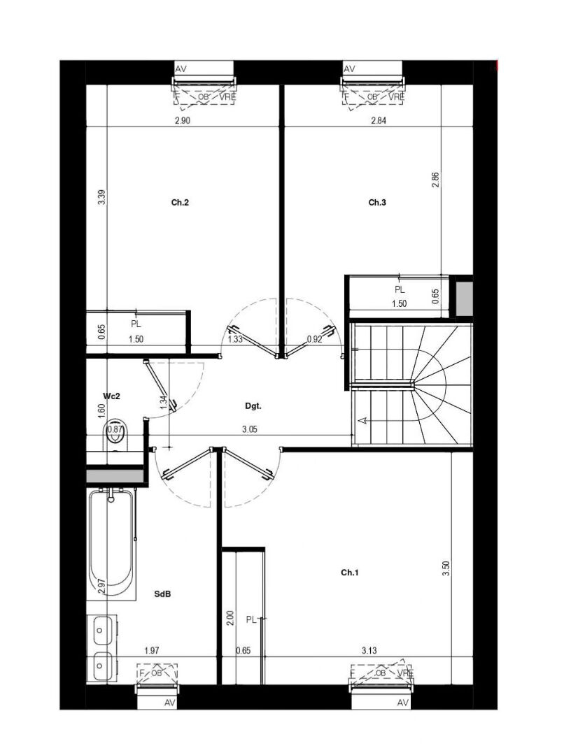 Photo COURROUZE / ST JACQUES - MAISON 4 PIECES 84.90m² - jardin 53.39m² - garage et stationnement image 4/5