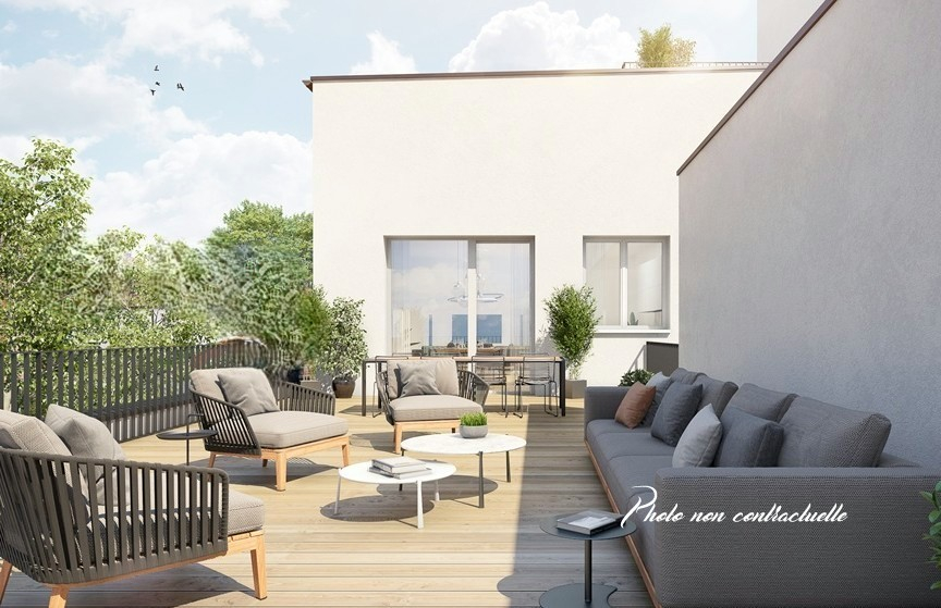 RENNES - quartier Jeanne d'Arc - Appartement 4 pièces Sud - 6ème étage - ascenseur - terrasse et loggia - garage
