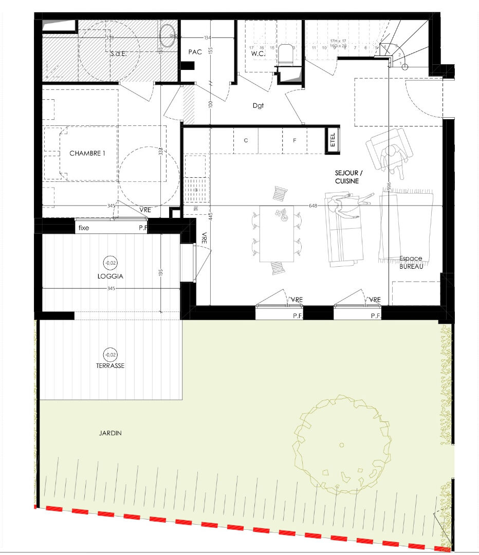 Photo SAINT MALO - ST SERVAN - Appartement 5 pièces en duplex de 101.49m² - loggia/terrasse - jardin -stationnements image 2/4