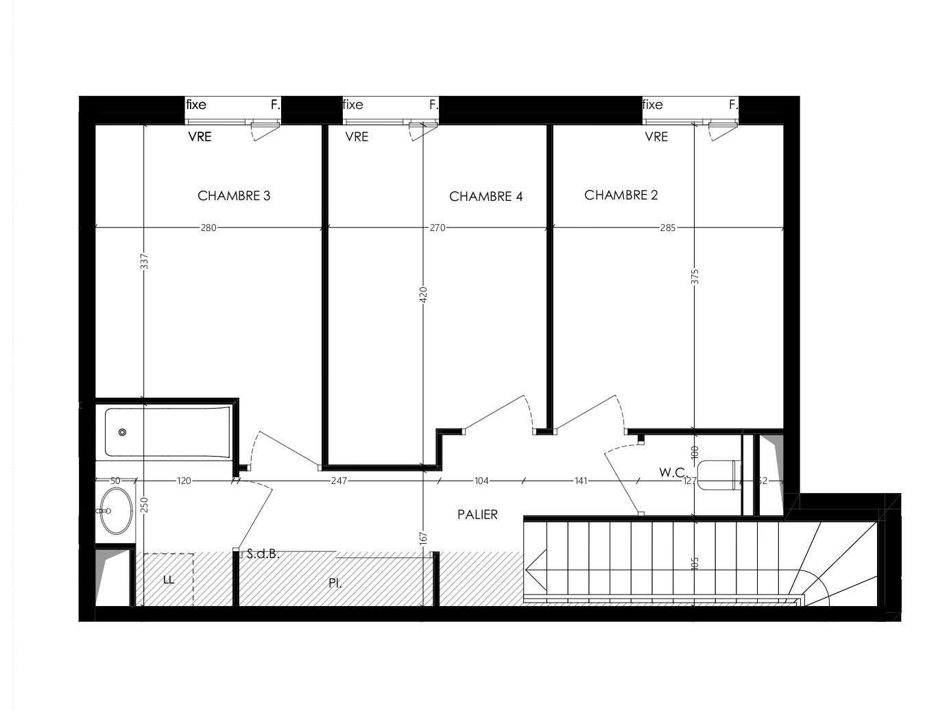 Photo SAINT MALO - ST SERVAN - Appartement 5 pièces en duplex de 101.49m² - loggia/terrasse - jardin -stationnements image 3/4