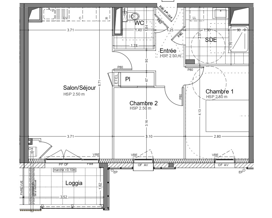 Photo PLEURTUIT - Appartement 3 pièces de 61.51m² Ouest - 2ème étage - ascenseur - stationnements image 2/3