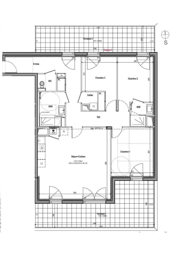 Photo THORIGNE FOUILLARD - Appartement 4 pièces Sud - dernier étage -ascenseur - terrasses - stationnements image 3/4