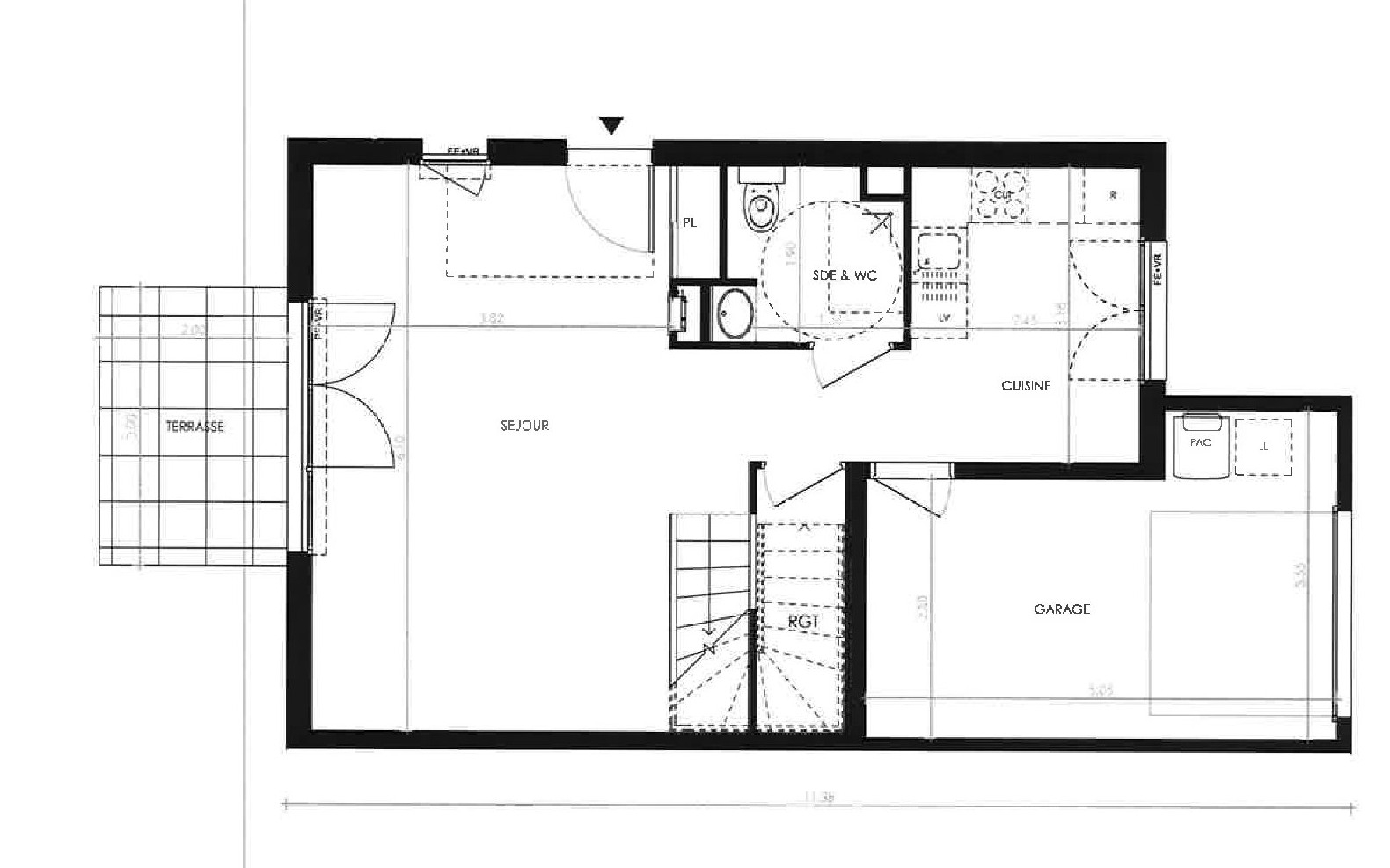 Photo LA RICHARDAIS - Maison 4 pièces 88.53m² Ouest - jardin 64.95m² - terrasse - garage image 3/5
