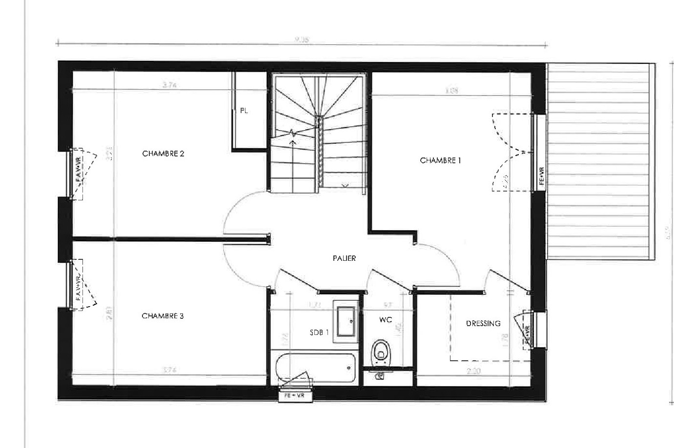 Photo LA RICHARDAIS - Maison 5 pièces 121.55m² Ouest - jardin 76.05m² - terrasse - garage image 4/6