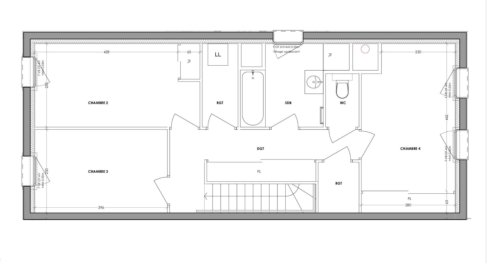 Photo CHANTEPIE - Appartement 5 pièces duplex 114.81m² Ouest - terrasse et jardin de 80.12m² - stationnements image 3/4