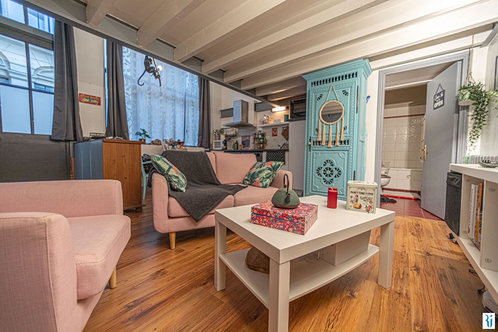 Appartement Rouen 2 pièce(s) 27.29 m2 - Référence : MERL-ALOR-RDC